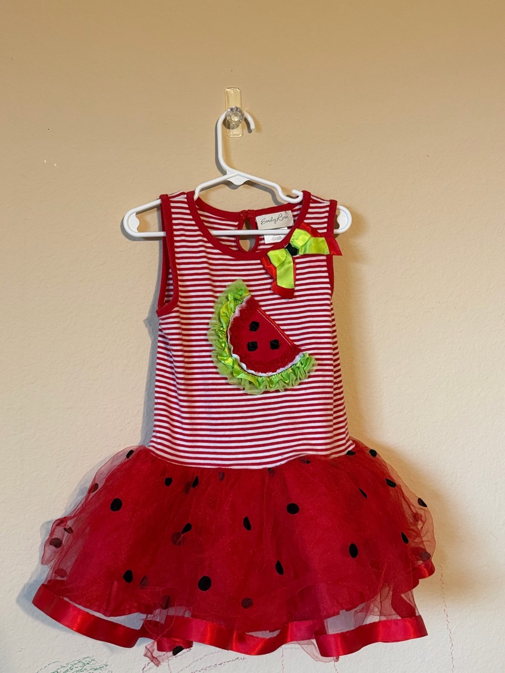 Emily Rose Watermelon Tule Dress Sz 4